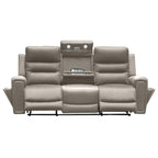 Mason 3 Seater Fabric Power Recliner-Mist