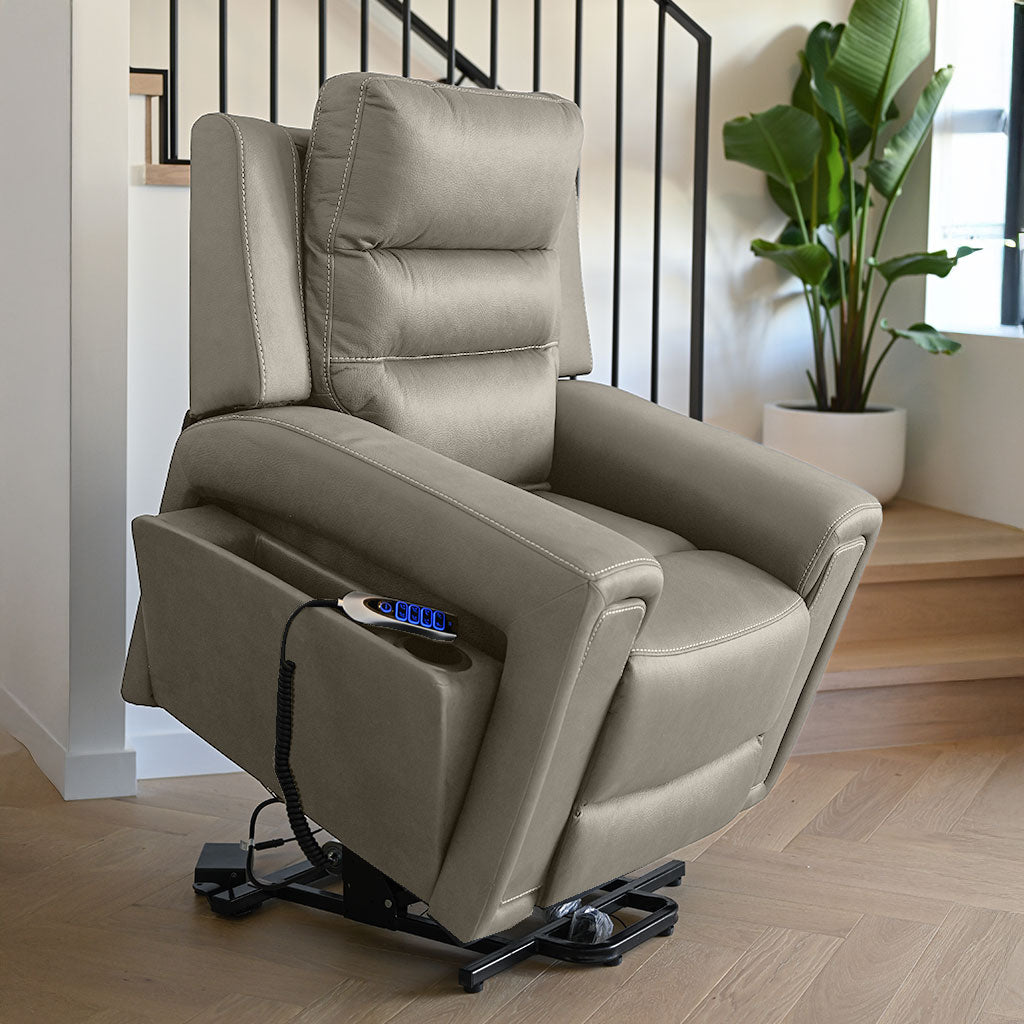 Mason Fabric Lift Chair Triple Motor-Mist