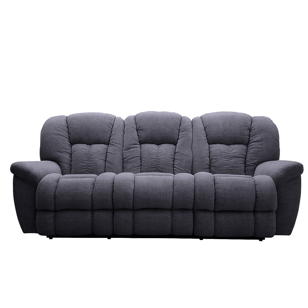 Lazboy Maverick Fabric 3 Seater Glideaway-Onyx