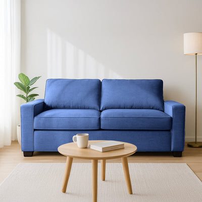 Maxwell Double Fabric Sofa Bed-Denim hover image