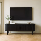 Melba 1600 Entertainment Unit-Black Ash