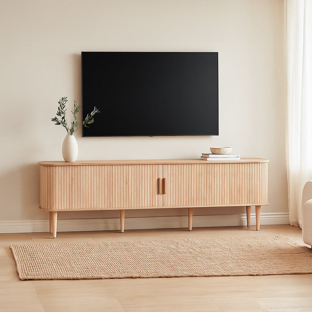 Melba 2000 Entertainment Unit-Natural Oak