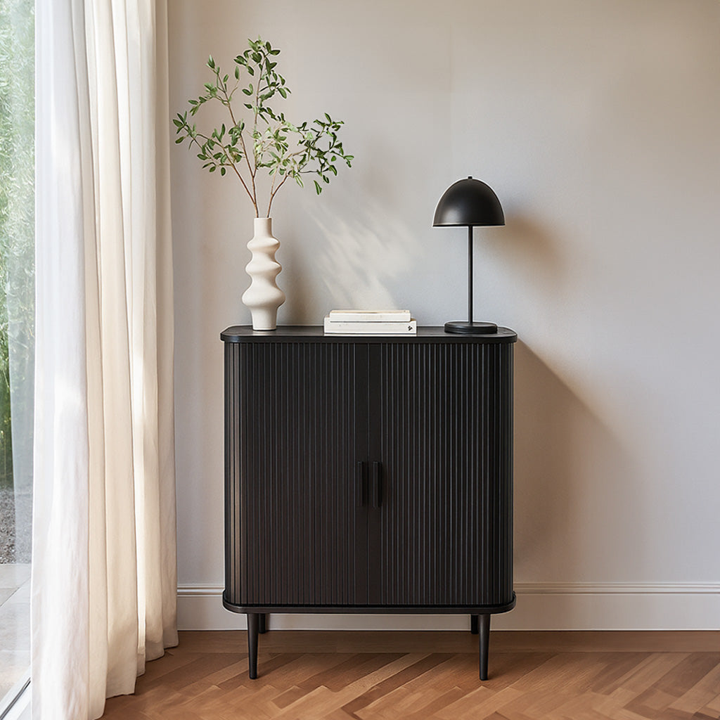 Melba 2 Door Cabinet-Black Ash