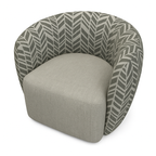 Melinta Swivel Accent Chair -Cactus/Linen
