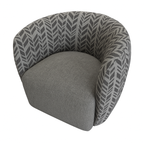 Melinta Swivel Accent Chair -Smoke/Ash