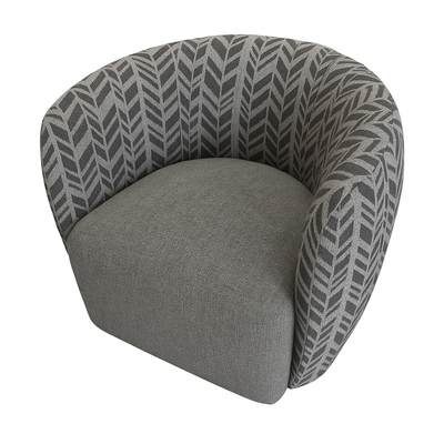 Melinta Swivel Accent Chair -Smoke/Ash