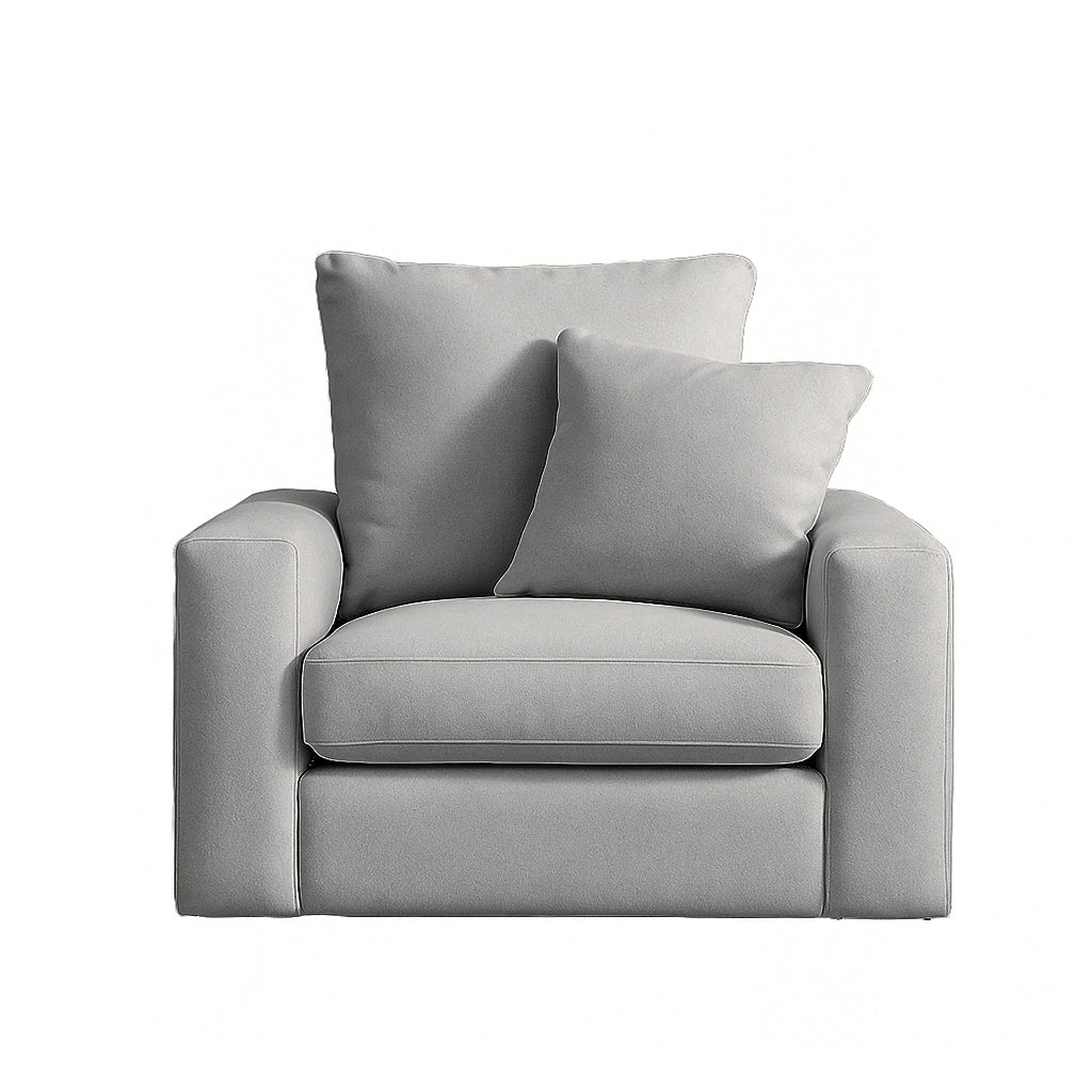 Meyer 1.25 Seater Fabric Sofa-Birch