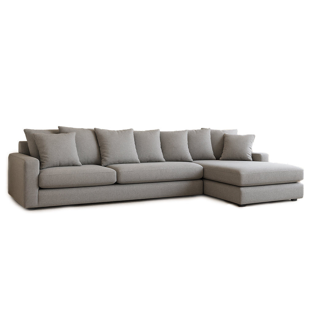 Meyer 3.5 Seater Fabric Sofa with Chaise-Birch
