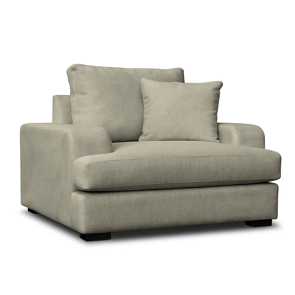 Milton 1.5 Seater Fabric Sofa-Driftwood