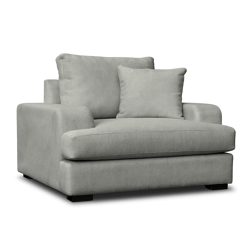 Milton 1.5 Seater Fabric Sofa-Shale