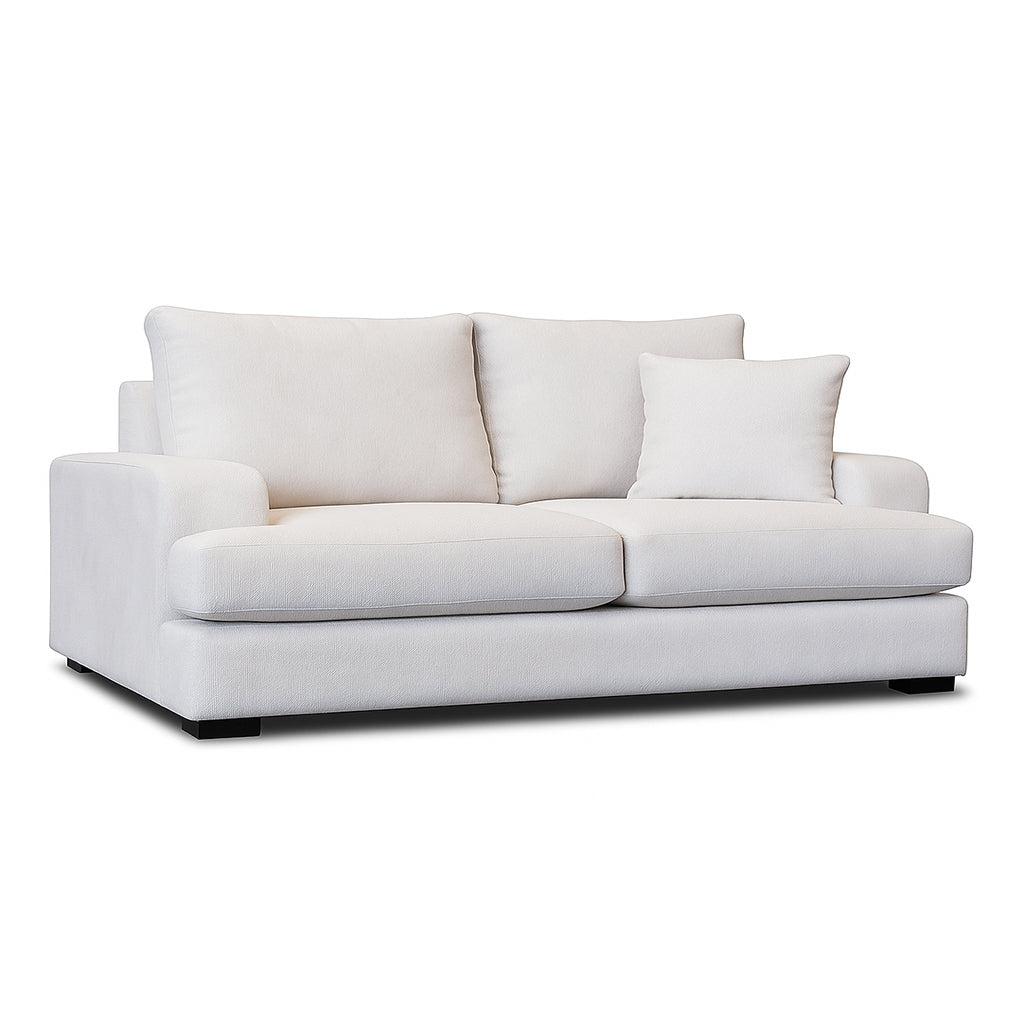 Milton 2.5 Seater Fabric Sofa-Pebble