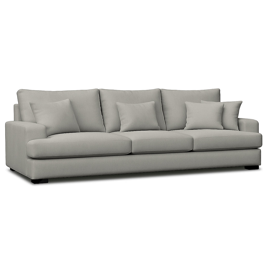 Milton 3.5 Seater Fabric Sofa-Shale