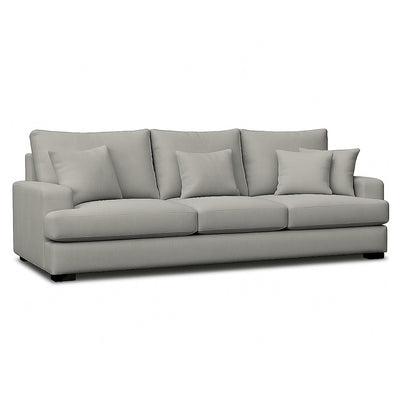 Milton 3 Seater Fabric Sofa-Shale