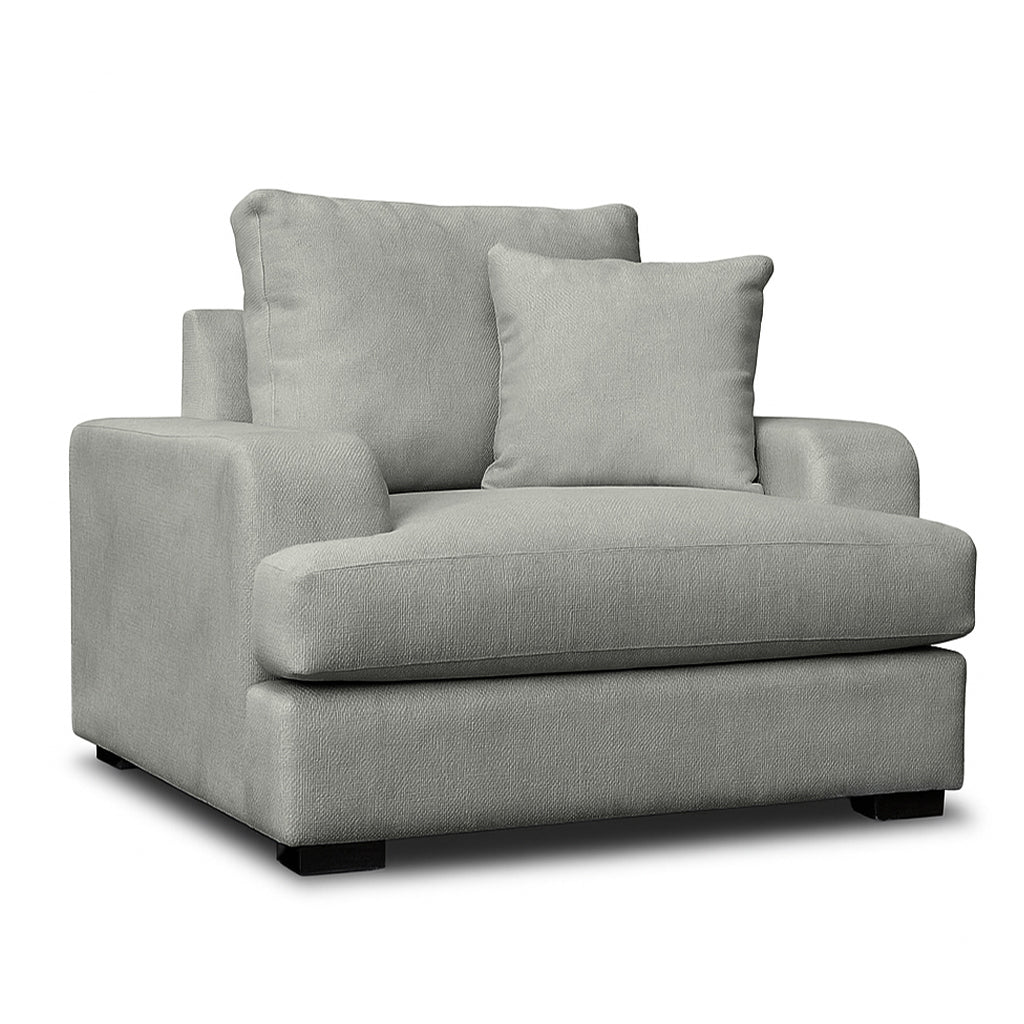 Milton Fabric Armchair-Shale