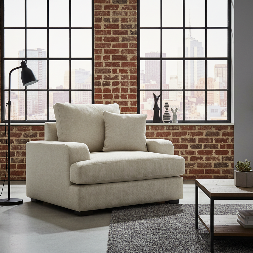 Milton 1.5 Seater Fabric Sofa