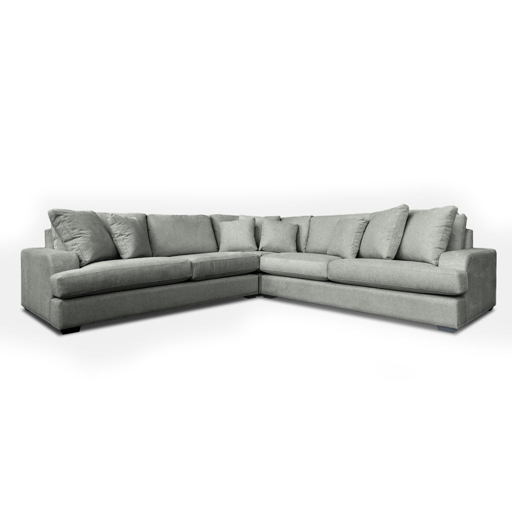 Milton Fabric Corner Modular 3 Seater Duo+CNR+3 Seater Duo-Shale