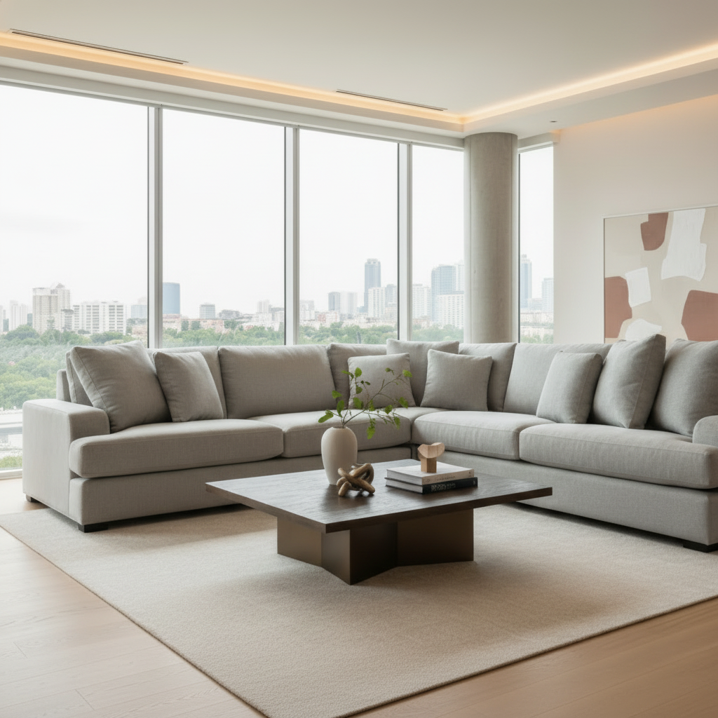 Milton Fabric Corner Modular 3 Seater Duo+CNR+3 Seater Duo-Shale