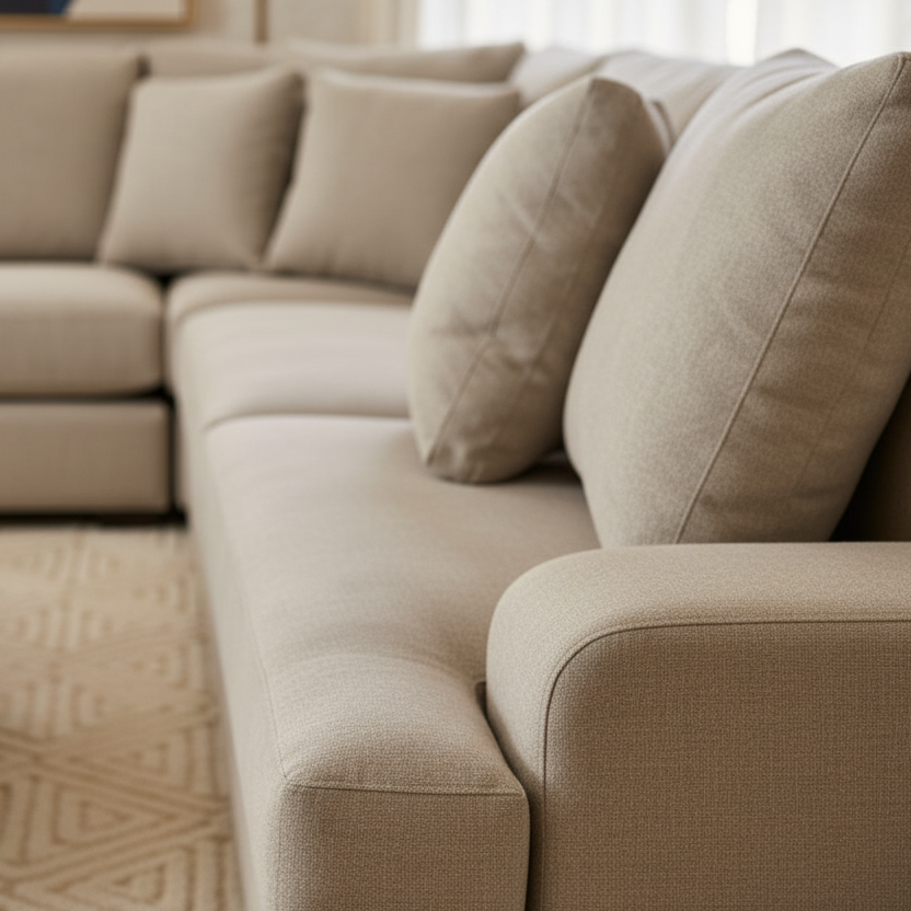 Milton Fabric Corner Modular 3 Seater Duo+CNR+3 Seater Duo-Driftwood