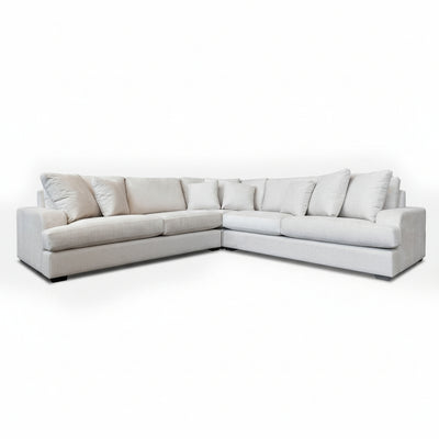 Milton Fabric Corner Modular 3 Seater Duo+CNR+3 Seater Duo-Pebble