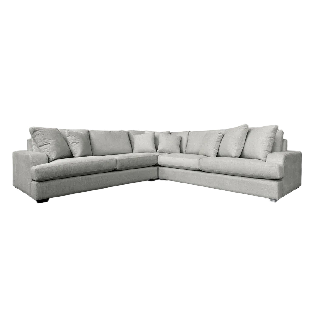 Milton Fabric Corner Modular 3 Seater Duo+CNR+3 Seater Duo-Silver