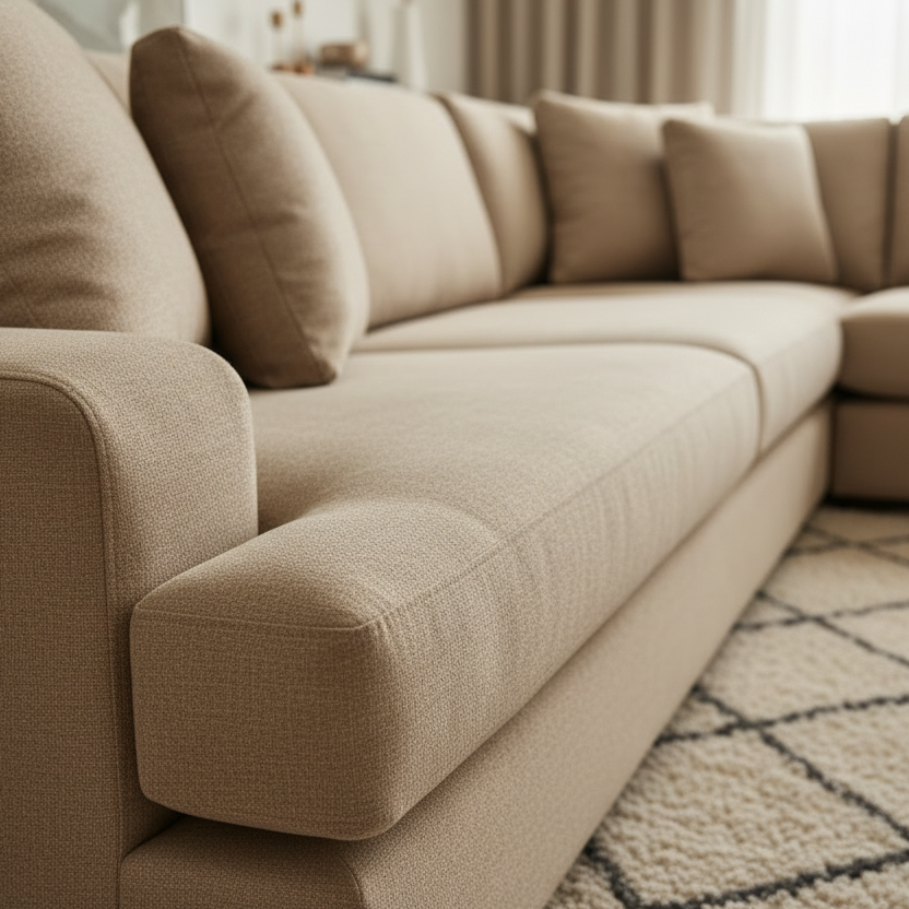 Milton Fabric Corner Modular 3 Seater Duo+CNR+3 Seater Duo-Toffee