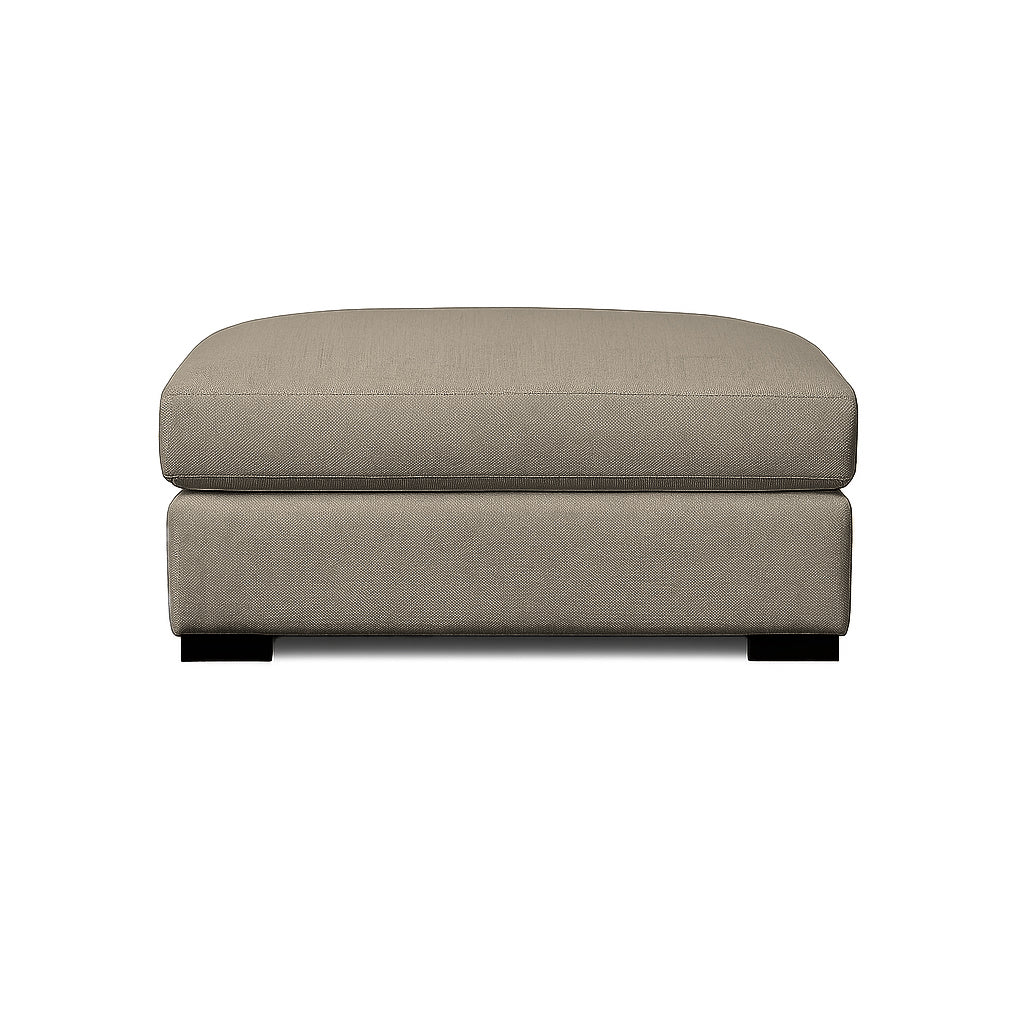 Milton Cushion Top Ottoman-Driftwood