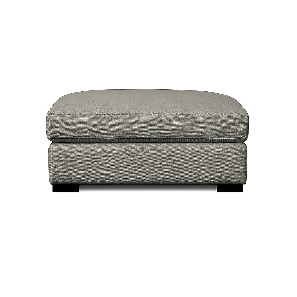 Milton Cushion Top Ottoman-Shale