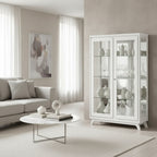 Mudgee Display Cabinet Ash-Matt White