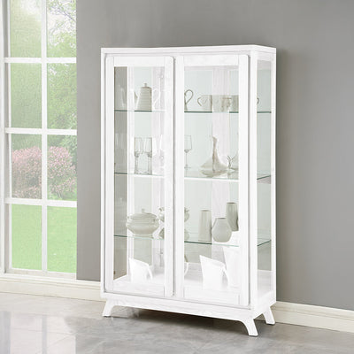 Mudgee Display Cabinet Ash-Matt White