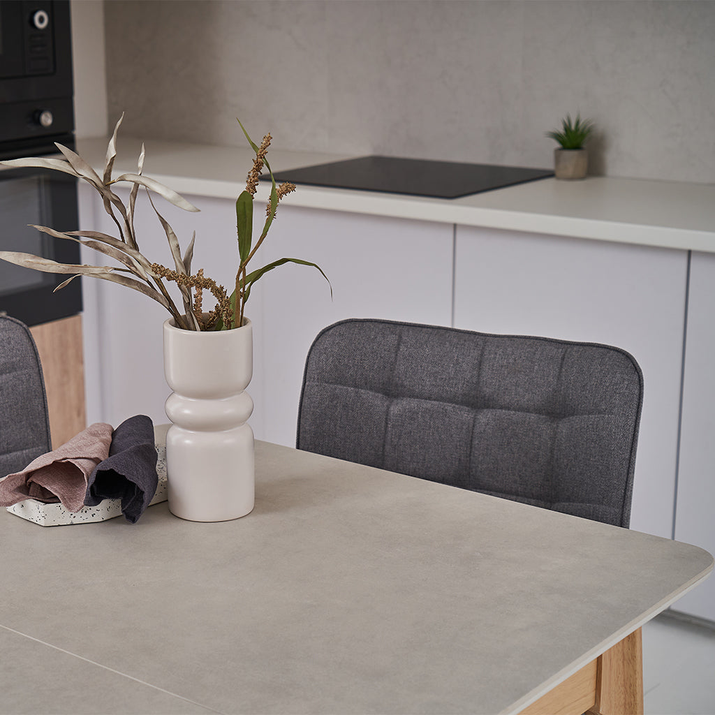 Norway Extension Dining Table 1400 Ext to1800-Light Grey