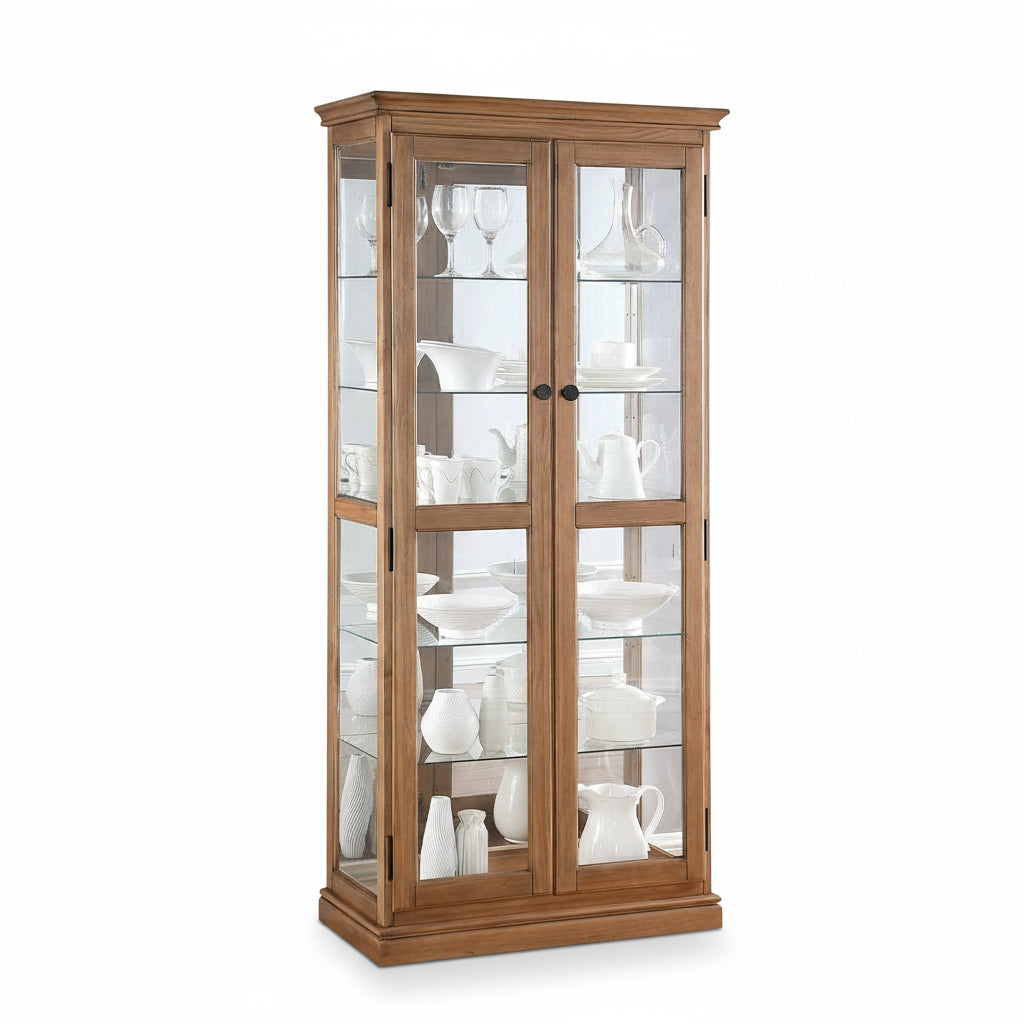 Beechworth Display Cabinet-Rustic Walnut