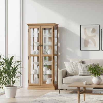 Beechworth Display Cabinet-Rustic Walnut hover image