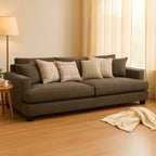 Noosa 2 Piece Sofa Set Scatter Back Design 3 Seater+2 Seater-Driftwood