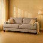 Noosa 2 Seater Fabric Sofa with Block Back Design
