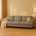 Noosa 3 Seater Fabric Sofa with Block Back Design
