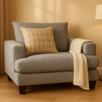 Noosa Fabric Armchair with Scatter Back Design