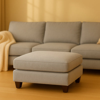 Noosa Ottoman-Silver hover image