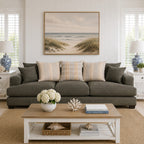 Noosa 3 Seater Fabric Sofa with Scatter Back Design