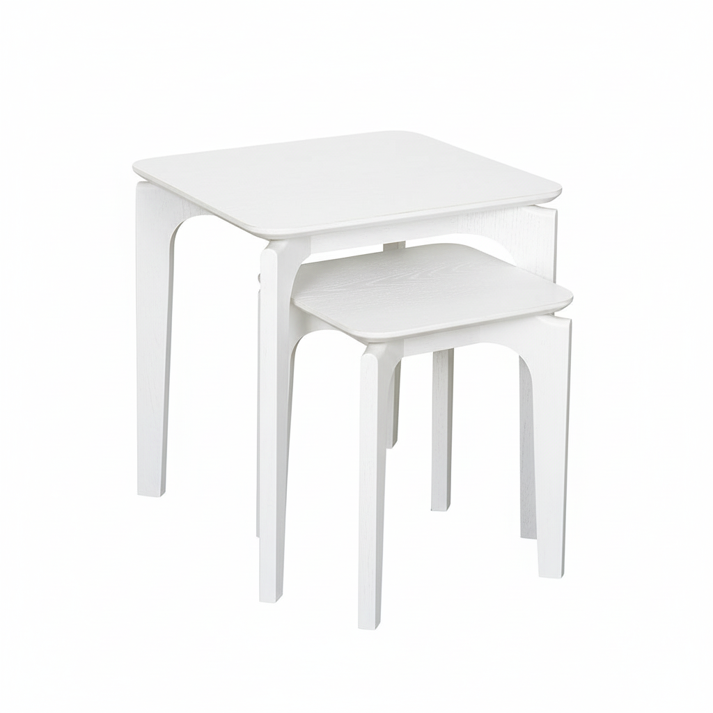 Nordic Nest of Tables-White