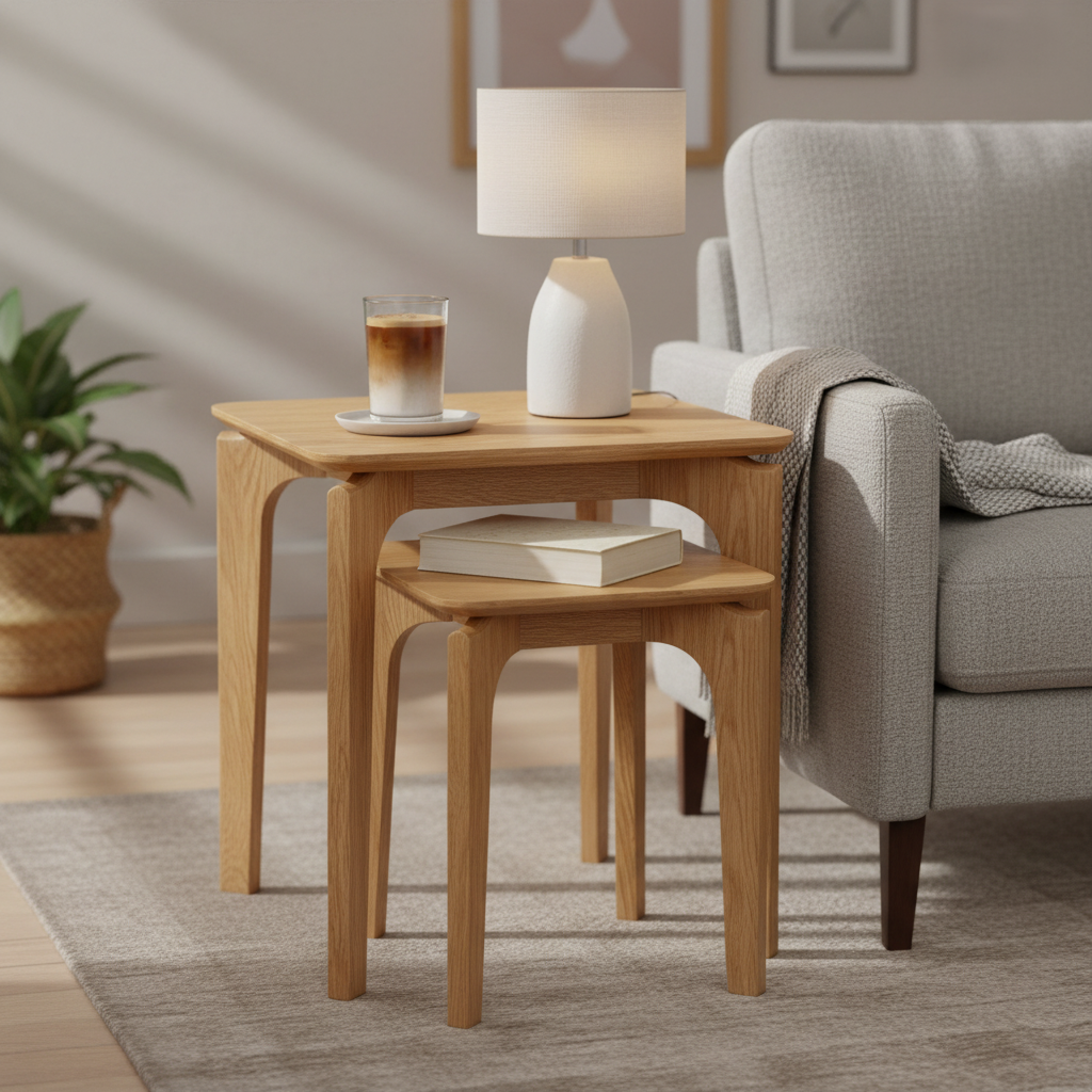 Nordic Nest of Tables-Natural