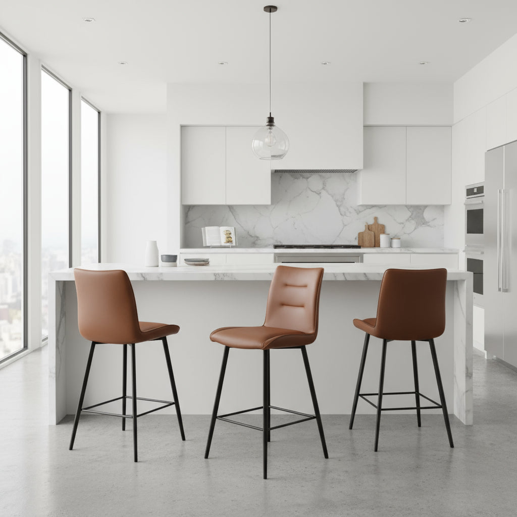 Norway Bar Stool-Terracotta