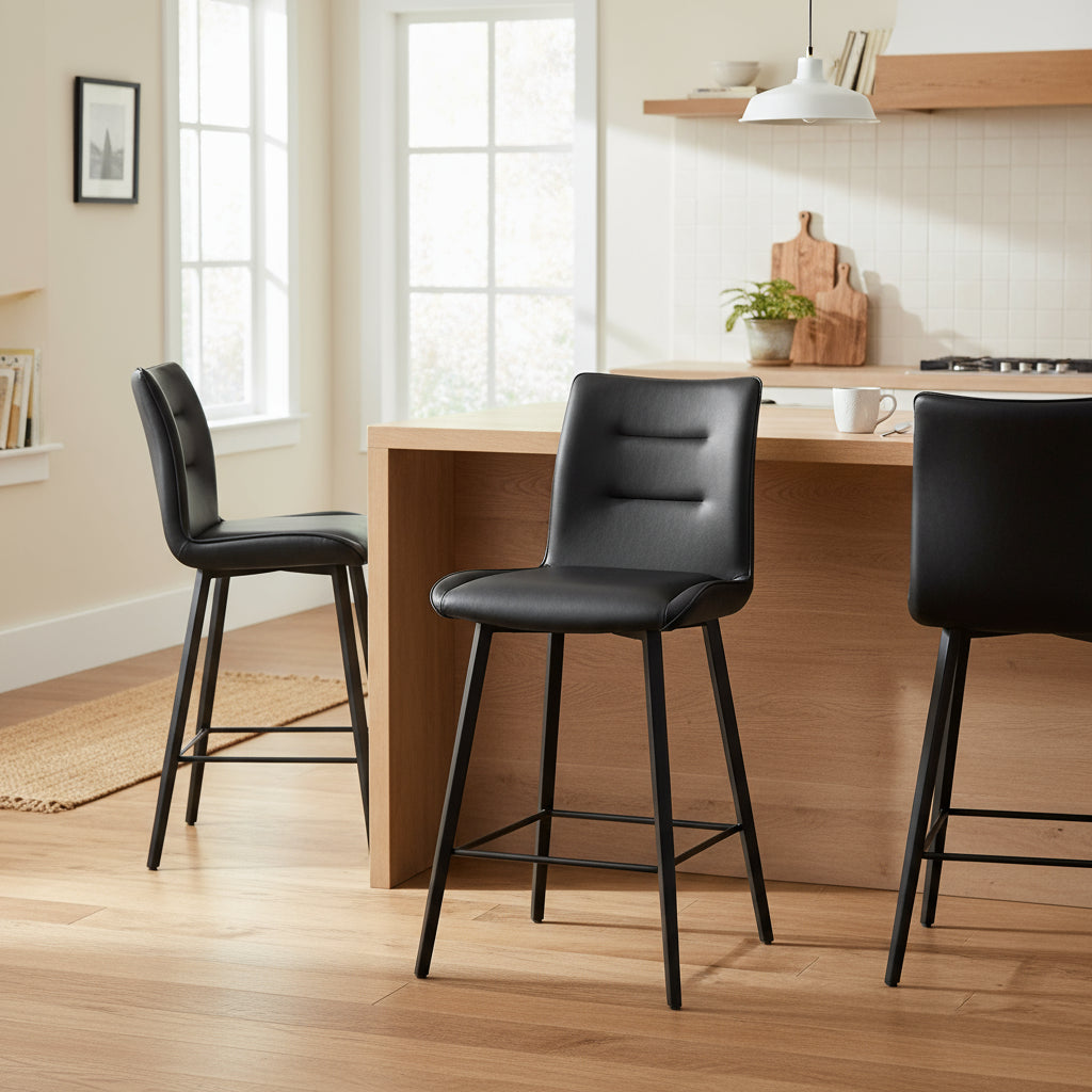 Norway Bar Stool-Black