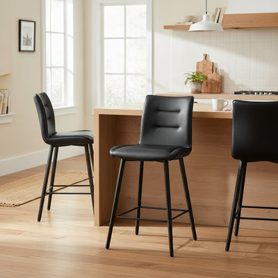 Norway Bar Stool-Black hover image