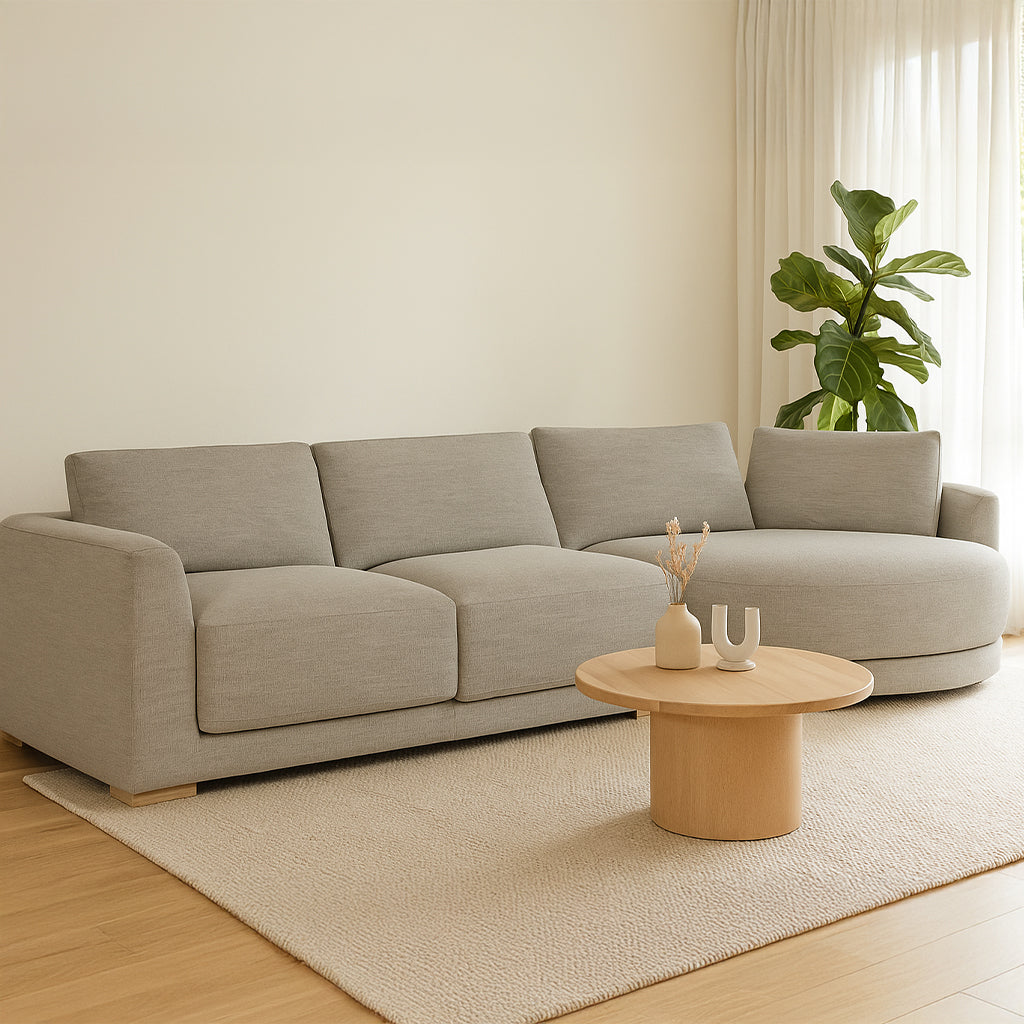 Oakley 3 Seater With Chaise-Frost