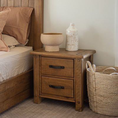 Oberon 2 Drawer Bedside-Natural hover image