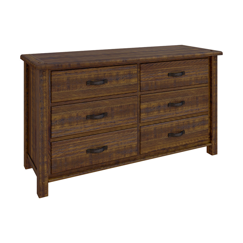 Oberon 6 Drawer Dresser-Light Walnut