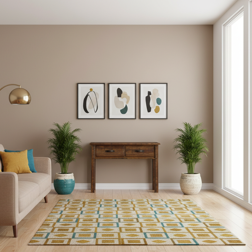 Oberon Console Table-Light Walnut