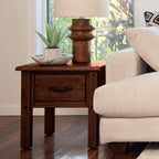 Oberon Lamp Table-Light Walnut