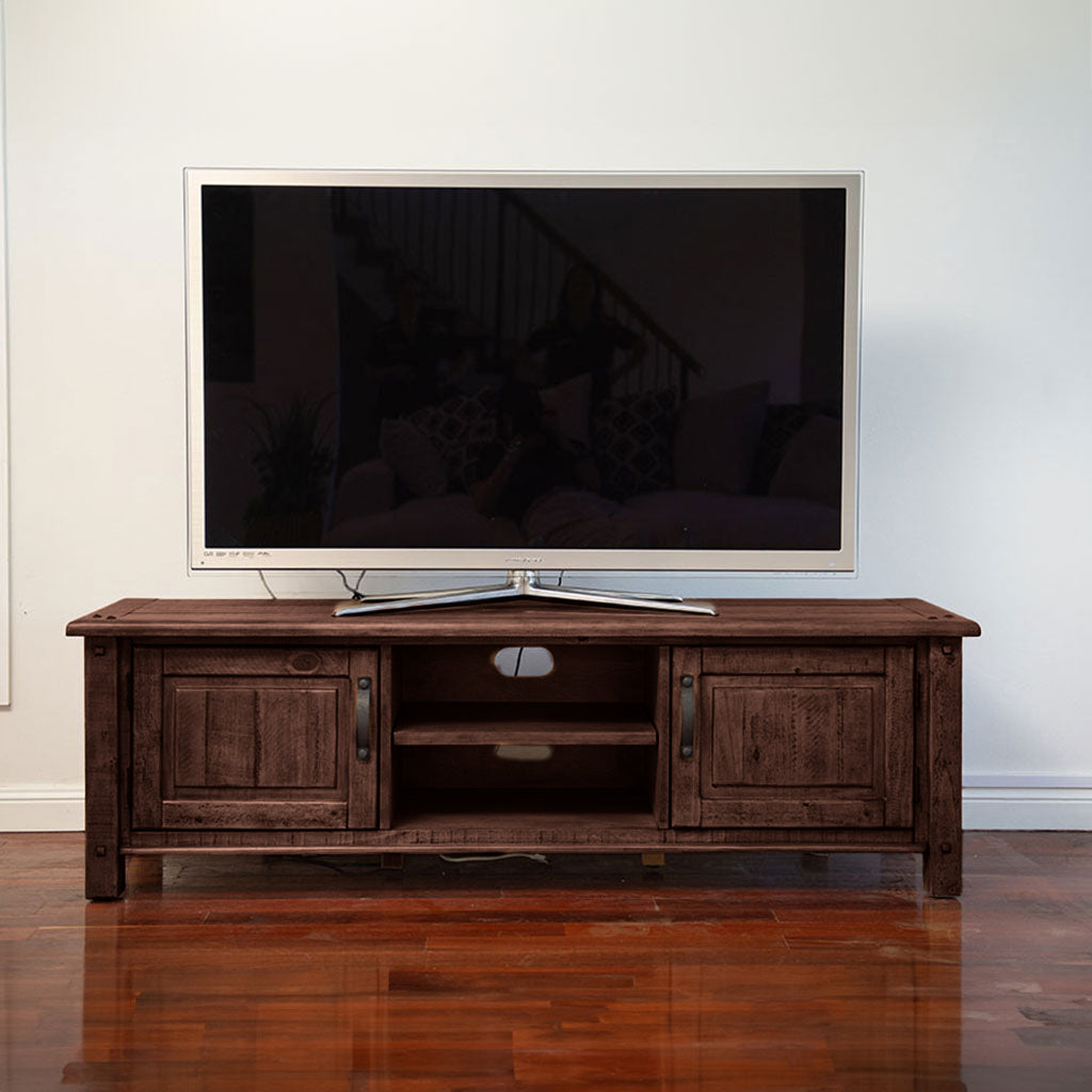 Oberon Entertainment Unit-Light Walnut