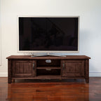 Oberon Entertainment Unit-Light Walnut